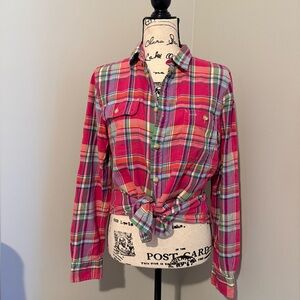 Polo Ralph Lauren Pink Plaid Button-Up Shirt